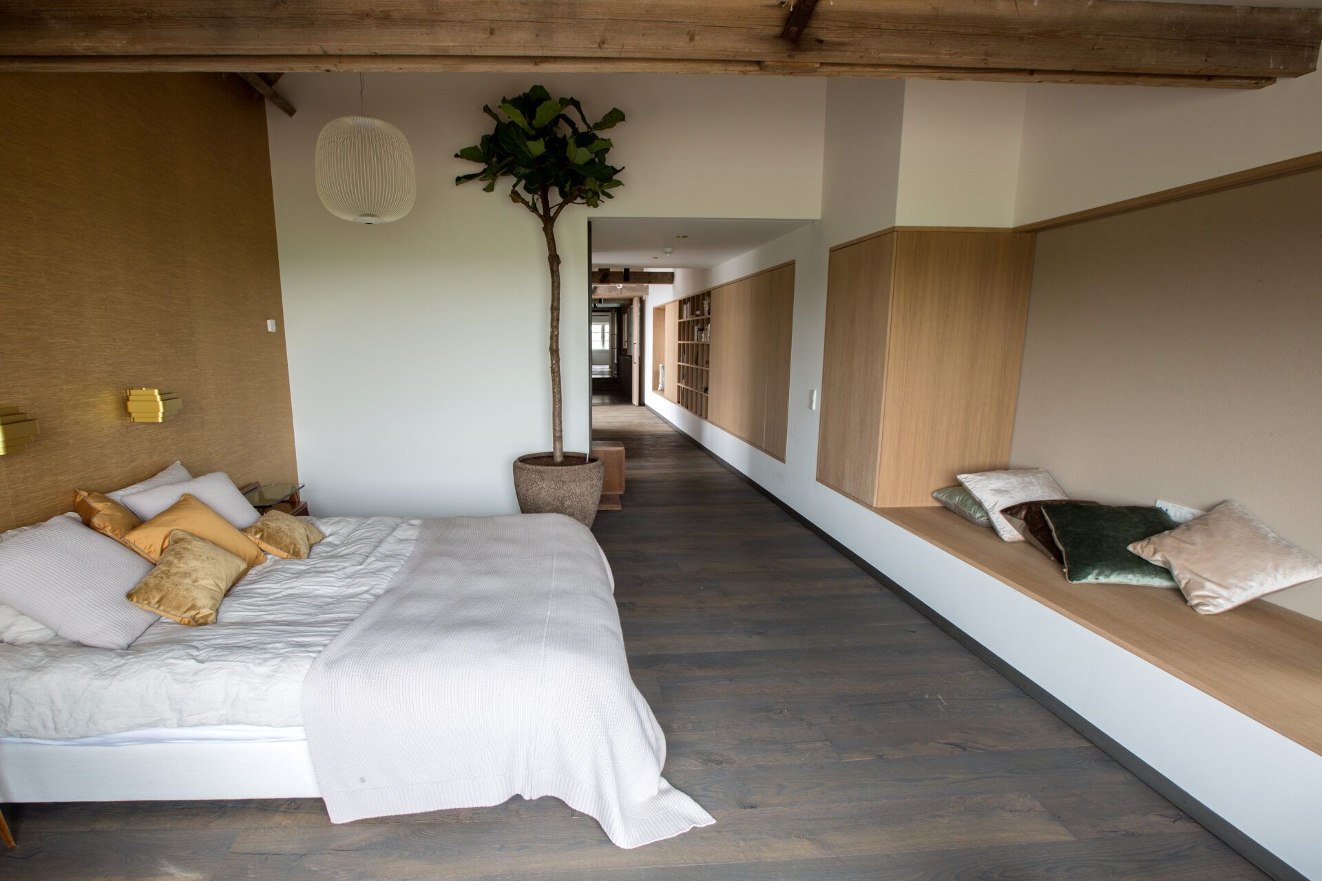 Massief houten vloer slaapkamer